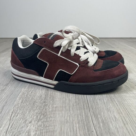 Y2k Emerica Tosh Townend Black Red Vintage OG Skateboarding Shoes Men’s Sz 9.5 A - Picture 4 of 12